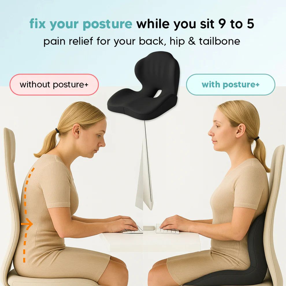 Relieve back, sciatica, and tailbone pain with Posture+