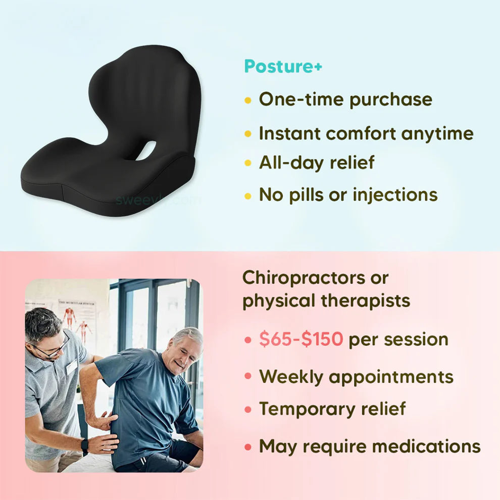 Relieve back, sciatica, and tailbone pain with Posture+