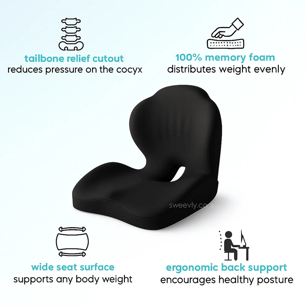 Relieve back, sciatica, and tailbone pain with Posture+