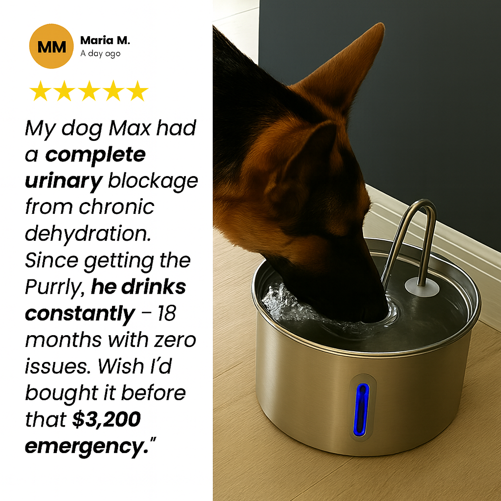 Protect your dog from dehydration and urinary emergencies with Trivo