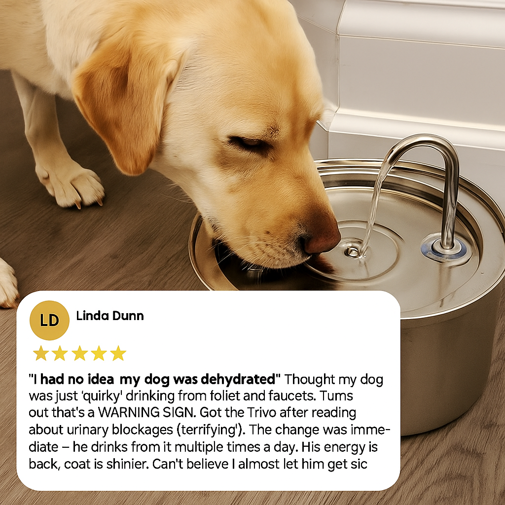 Protect your dog from dehydration and urinary emergencies with Trivo