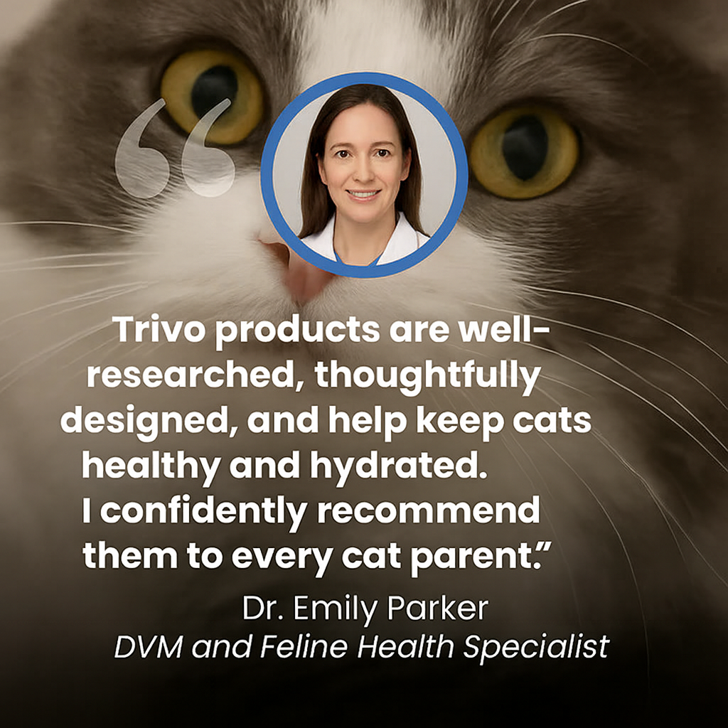 Protect your cat from dehydration and urinary emergencies with Trivo