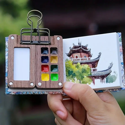 Trivo™ Watercolor Set – 8 Colors for Travel & Art