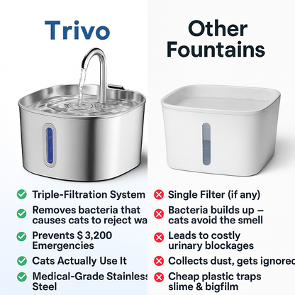 Protect your cat from dehydration and urinary emergencies with Trivo