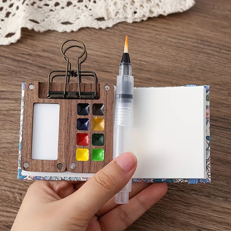Trivo™ Watercolor Set – 8 Colors for Travel & Art